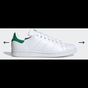 Cloud White/Green Stan Smiths 11.5 M